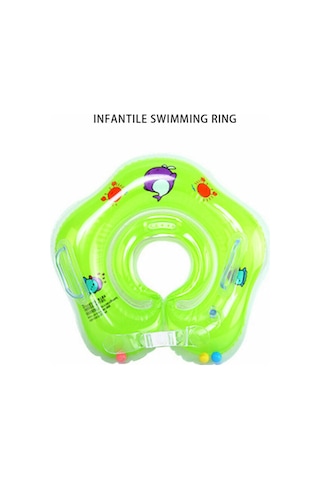 Maiyame Bebek Yüzme Halkası: Pvc Malzeme, Ayarlanabilir, Taşınabilir, 1-18 Aylık Bebekler İçin Yeşil
