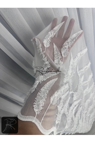 Tül Perde Brillant Marka Püsküllü Etek Geniş İşleme Bakpüs Desen Püskül3