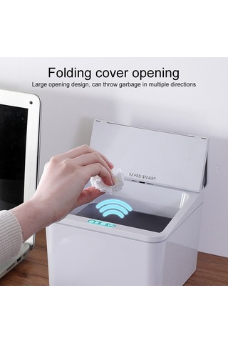 Sones Exped Smart Masaüstü Akıllı İndüksiyon Elektrikli Saklama Kutusu Araba Çöp Kutusu, Renk: 6l Şarj Sürümü Gri