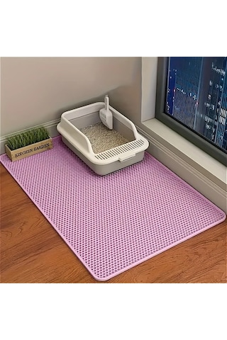 Honeybeeshop Pembe Renk Xxl 2945 Cm Anti Kaygan Kedi Kumu Mati Su Gecirmez Buyuk Boy Cift Katman Eva Kedi Altligi Kolay Temizlenir 6 Renk