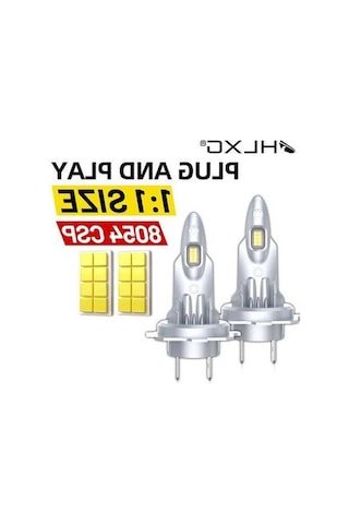 Flybuy Hlxg Turbo H7 Led Canbus Mini Kafa Lambası 2pc 6500k Beyaz Led, 12v Plug And Play 12