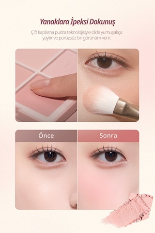 Dasique Karıştırılabilir Renk Tonlarına Sahip 4lü Allık Blending Mood Cheek 15 Rose Milk Tea 15 Rose Milk Tea