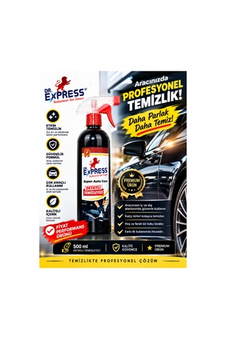 Premium Detaylı Temizleyici Döşeme Temizleyici Güçlü Leke Çıkarıcı Araba Temizleyici 500 Ml Etkili Bez Hediyeli