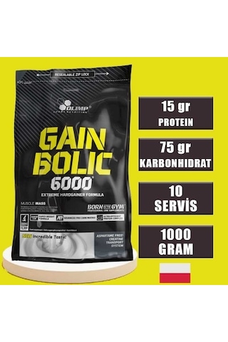 Olimp Gain Bolic 6000 1000 Gram Çikolata Aromalı Karbonhidrat Toz