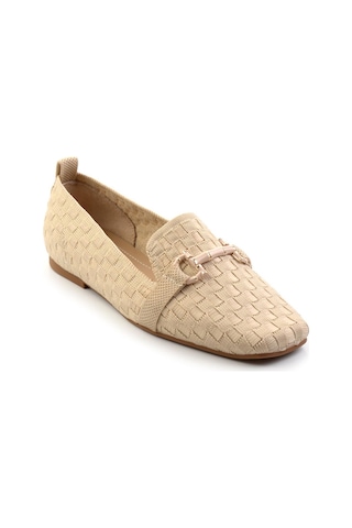 Bambi Bej Kadın Loafer Ayakkabı K01327020182 Bej