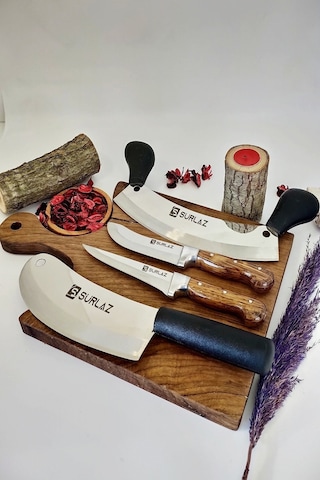 Sürmene Mutfak Bıçak Seti Satır Zırh Bıçak Set