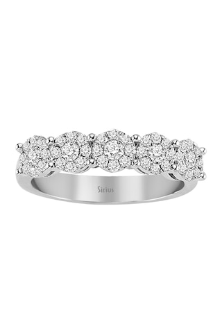 Sirius 2 Karat Görünümlü Pırlanta Beştaş Yüzük 0804R0327