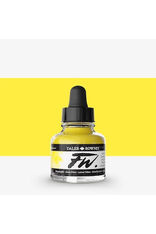 Daler Rowney Fw Ink Akrilik Mürekkep 29.5 Ml Lemon Yellow 651 Diğer