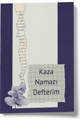 1 Yıllık Kaza Namazı Defterim - Mor Çok Renkli