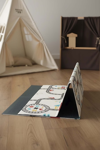 Araba Yarışı Katlanabilir Çocuk Oyun Matı 200 x 130 x 1 CM