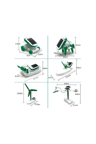 Büro Ev Ofis Oyuncak Hediyesi İçin 6mod Solar Güneş Enerjili Robot Oluştur Oyun Seti
