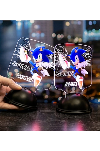 Kirpi Sonic, Çocuk Odası Süper Sonic Hediyesi İsimli Led Lamba