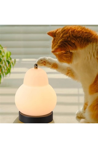 Techtic Masa Lambası Dokunmatik Şarjlı Armut Lamba 3 Modlu