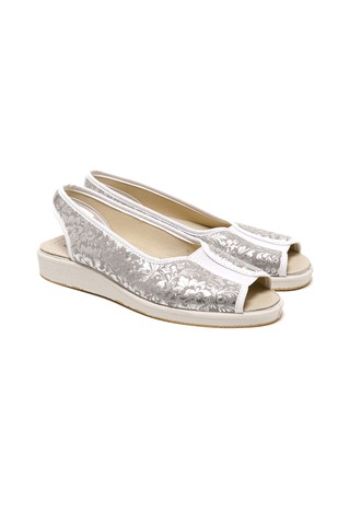 Sandalet Kadın 983 Green Life Stretch Women's Footwear Silver Silver Gri