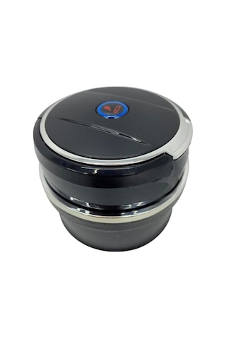 Porselen / Seramik Yanmaz Koku Geçirmez Işıklı Lüx Oto Küllük Dumansız Kapaklı Spor Araç İçi