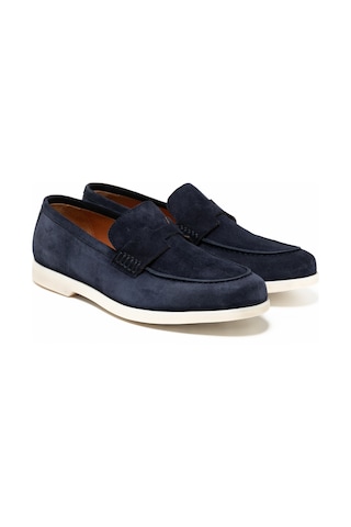 Oxford Klasik Erkek Mo-16500a250-16500 Giuseppe Mengoni Güçlü Lacivert Süet Lacivert