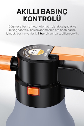 Şarjlı Otomatik Yüksek Basınçlı Oto Araba Temizleme Köpük