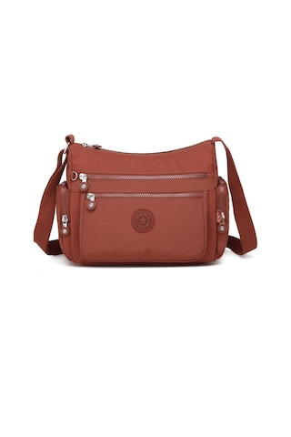 Krinkıl Kumaş Kadın Postacı Çantası Smart Bags 1115-128 Kiremit
