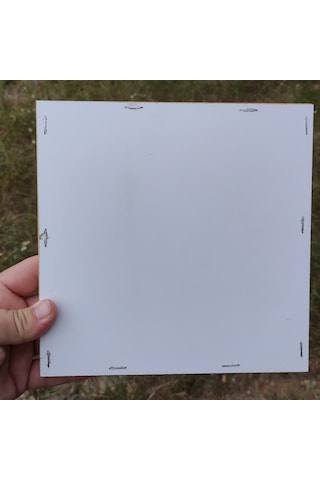 35x25cm Ham Ahşap Çerçeveli Pano Camsız - Arkalık Sabit