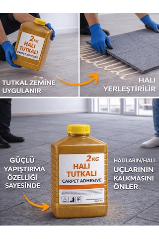 Beylini 2 Kg 3l Halı Tutkalı Karo Halıfleks Halı Yapıştırıcısı Halı Zemin Pvc Yapıştırıcı Hızlı Yapıştırıcı