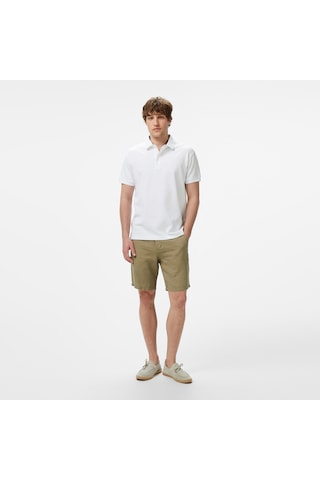 Nautica Erkek Beyaz Classic Fit Polo Düz K55052t Beyaz