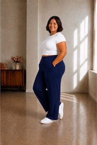 Sngl Tekstil Kadın Büyük Beden Pantolon S M L Xl 2xl 3xl 4xl 5xl 6xl 7xl 8xl 9xl Lacivert