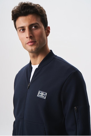 AR-MA Arma Erkek Slim Fit Scuba Su Geçirmeyen Kumaş Basic Kol Cepli Tam Fermuar Kolej Yaka Sweatshirt K28324988301 c Çok Renkli