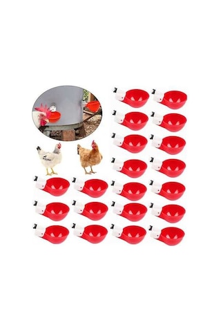 Pazly Tavuk, Suluk Su Seti Pp Plastik Otomatik Ördek, Kümes Kaz Kabı Hayvanı Geeroyoo Sağlam Adet Abs 20 - An