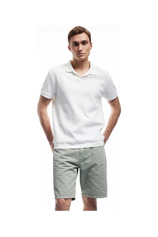 Koton Normal Bel Pamuklu Cep Detaylı Bermuda Loose Fit Jean Şort Haki 5sam40121nd Haki