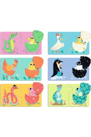 Djeco Ikili Puzzle / Funny Eggs