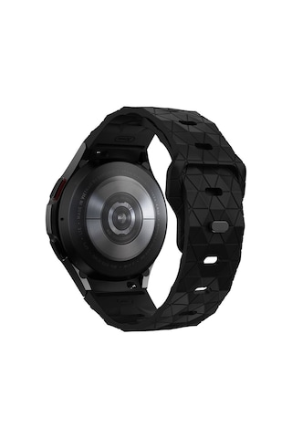 Galaxy Uyumlu Watch 6 40mm Krd-116 20mm Futbol Desenli Spor Tasarımlı Silikon Kordon