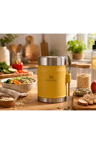 Stanley The Legendary Food Jar + Spork 0.4l Yemek Termosu 10-11353-0109 Sarı