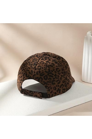 Valkyrie Leopar Desenli Şapka Ayarlanabilir Unisex Baseball Cap Günlük Spor Şapka Kahverengi Kahverengi
