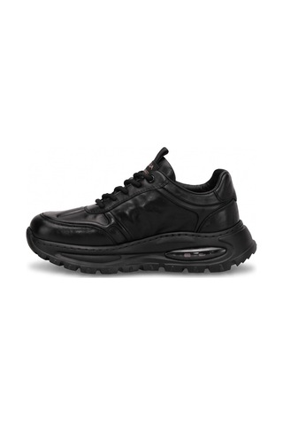 Guja 26blg548-1 Erkek Hakiki Deri Klasik Sneaker Siyah