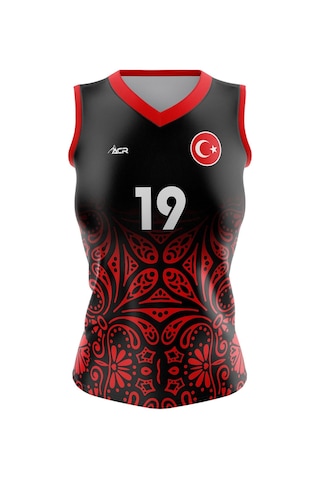 Acr Giyim Voleybol Forması Model 720 - Kişiye Özel İsim Ve Numara Yazılabilir, Dijital Baskı Tasarım Tek Üst