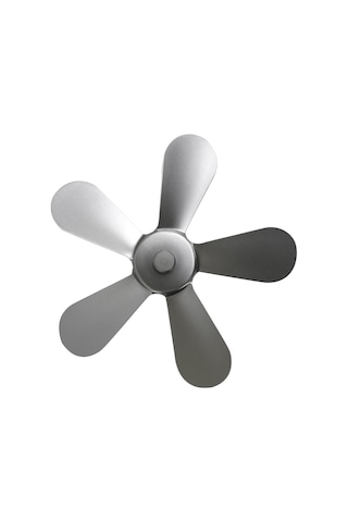 Fosenze Alüminyum 5-bıçak Isı Güçlü Odun Sobası Fanı Yer Değiştirme Parçası Sadece Bıçak Siyah