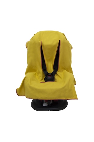 Ezh Collection 4011 Bebek Oto Koltuğu Kılıfı Flanel (Pazen) Kumaş Sarı