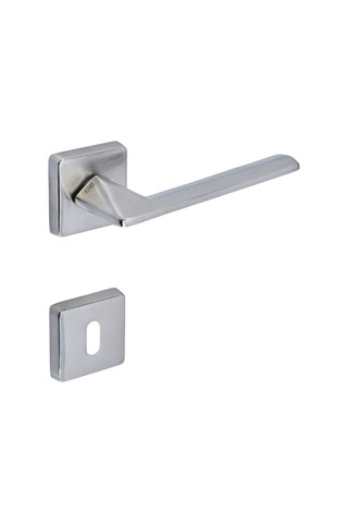 Sese Eliz Modeli Rozetli Oda Kapı Kolu Inox Renk 200-201r-01-53