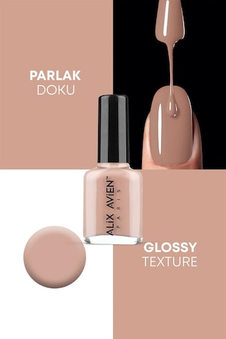 Alix Avien Nude Oje 49 Yüksek Pigmentli Uzun Süreli Kalıcılık Hızlı Kuruma Nail Lacquer 49