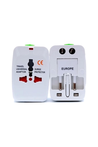 Seyahat Tipi Üniversal Priz Tüm Ülkeler İle Uyumlu 100-220 Volt Destekli Üniversal Priz Dönüştürücü