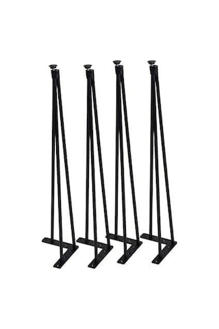 80 Cm Metal Masa Ayağı , Firkete Ayak 4 Adet Çok Renkli