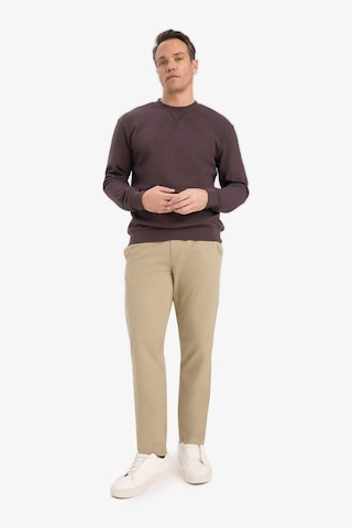 Defacto %100 Pamuk Regular Fit Bisiklet Yaka Sweatshirt E8339ax25aubn596 Kahve