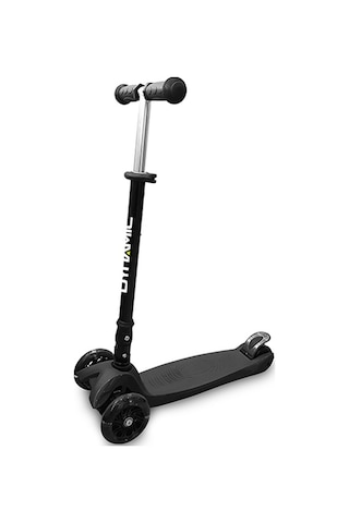 Dynamic Capri 3 Teker Katlanabilir Işıklı Scooter - Siyah