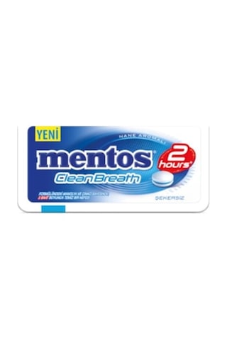 Mentos Clean Breath Plastik Kutu Nane 12 x 21 G