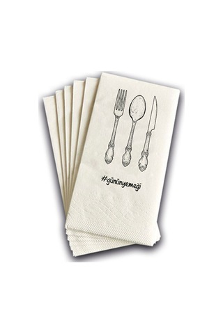 Ake Kağıt Günün Yemeği Konuşan Sunum Peçetesi 100 Adet