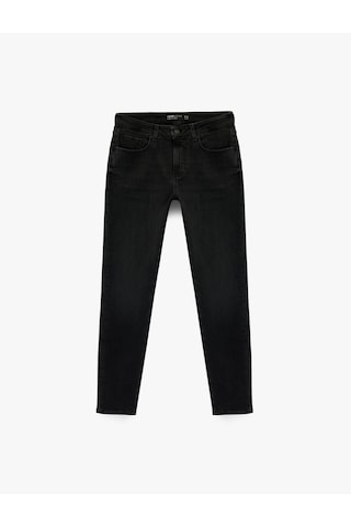 Koton Normal Bel Pamuklu Slim Fit Jean Pantolon - Brad Jean Siyah 6sam40002nd