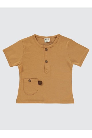 Civil Baby Erkek Bebek Şortlu Takım 6-18 Ay Taba Taba