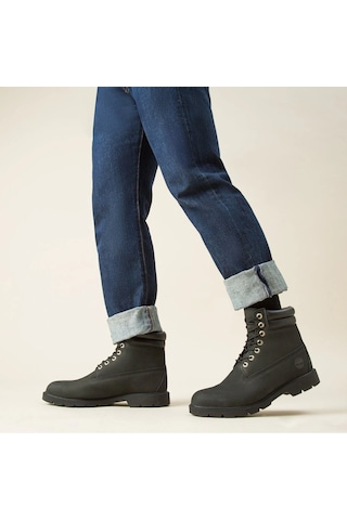 Timberland 6 Inch Lace Up Erkek Siyah Bot Siyah