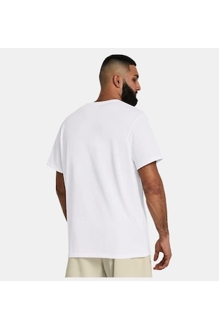Under Armour Ua Hw Lc Patch Ss Erkek T-shirt-29638 Beyaz