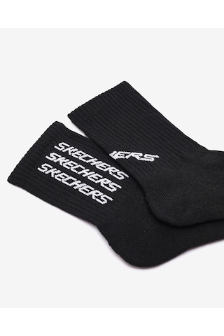 Skechers 1/2 Terry Low Crew - 3'lü Paket Erkek Çorap Erkek Siyah Çorap S600292-001 Siyah